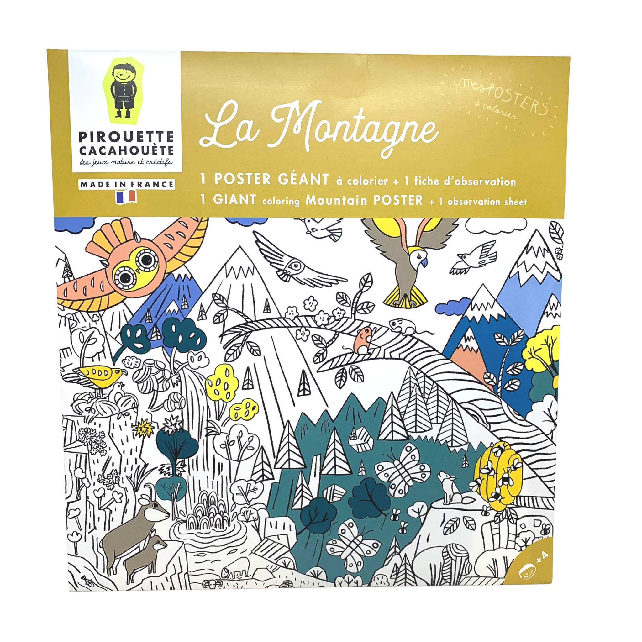 Poster à colorier La Bourgogne • Livres et jeux pour enfants